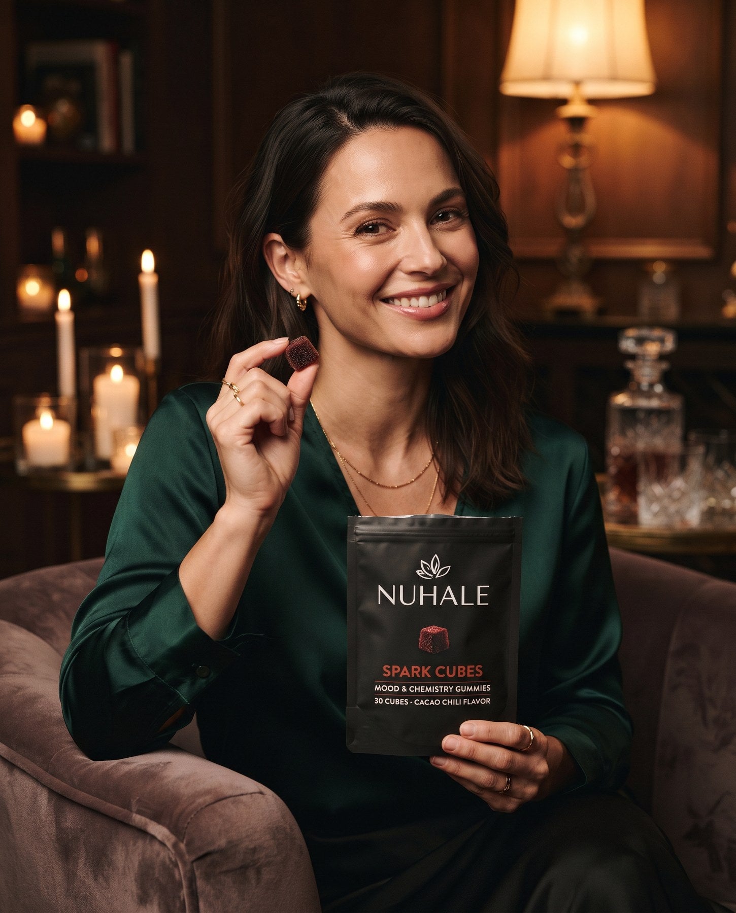 Woman relaxing at home